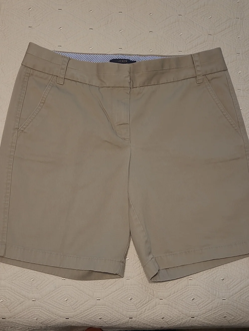 J. Crew Women's Khaki Chino Bermuda Shorts Size 8